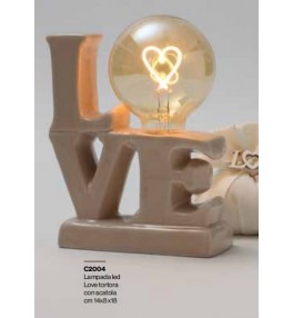 Lampada led LOVE TORTORA +...